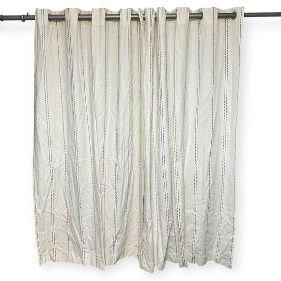Pottery Barn Kids Other - Pottery Barn Kids Pickstitch Curtain Red and Blue  44 x 63